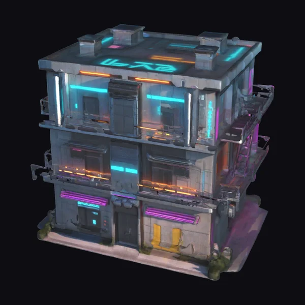 Cyberpunk 3 Story Building