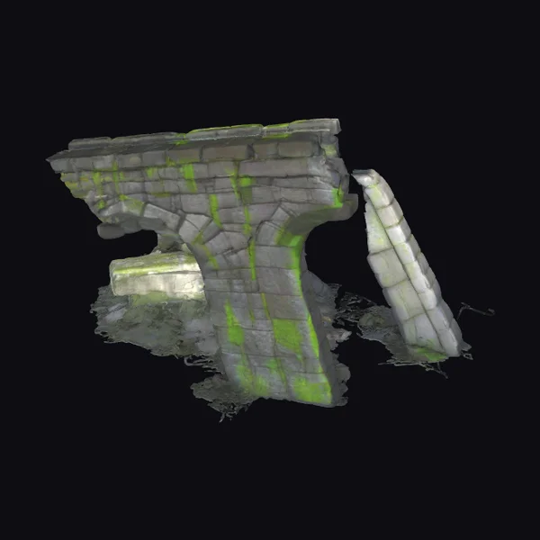 Broken Stone Archway Ruin