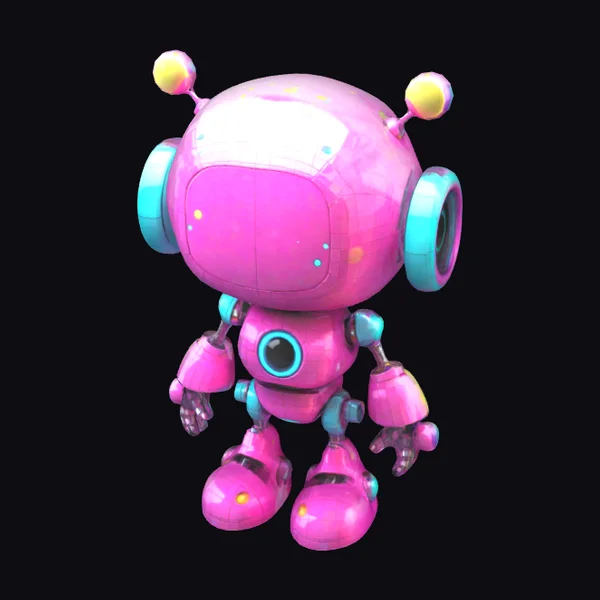 Pink Toy Robot