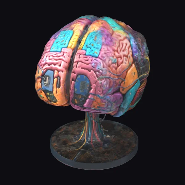 Colorful Cybernetic Brain