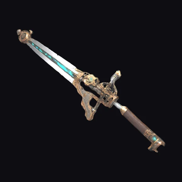 Steampunk Sword with Circuits