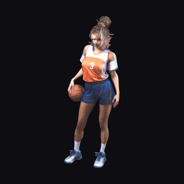 Female Basketball Player Portrait
