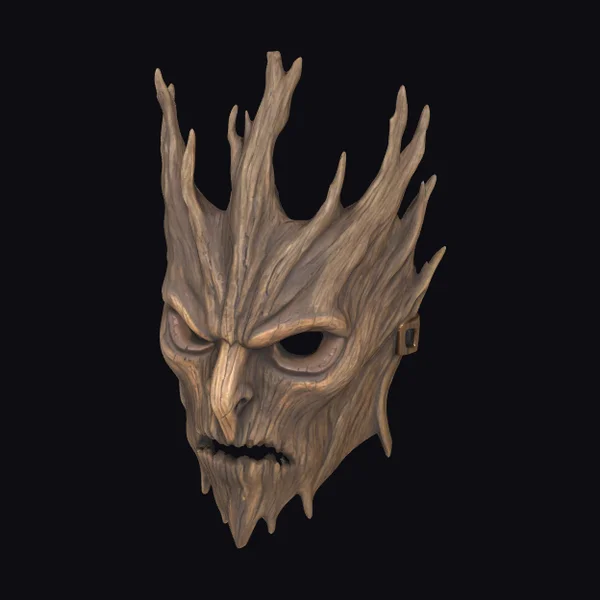 Wooden Forest Spirit Mask