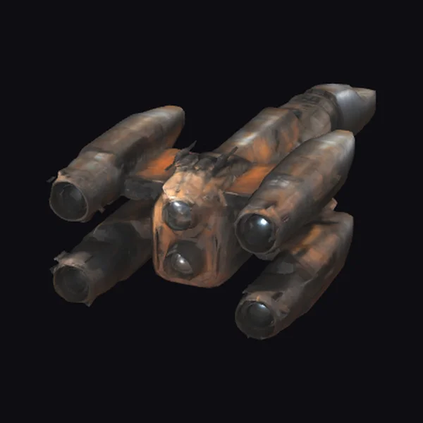 Rusty Sci-Fi Vertical Propulsion Ship