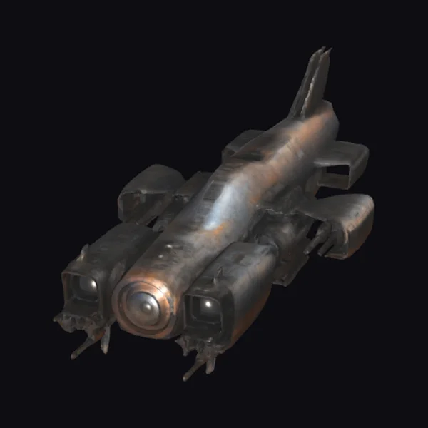 Rusty Sci-Fi Vertical Propulsion Ship