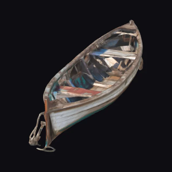 Old Wooden Fishing Boat