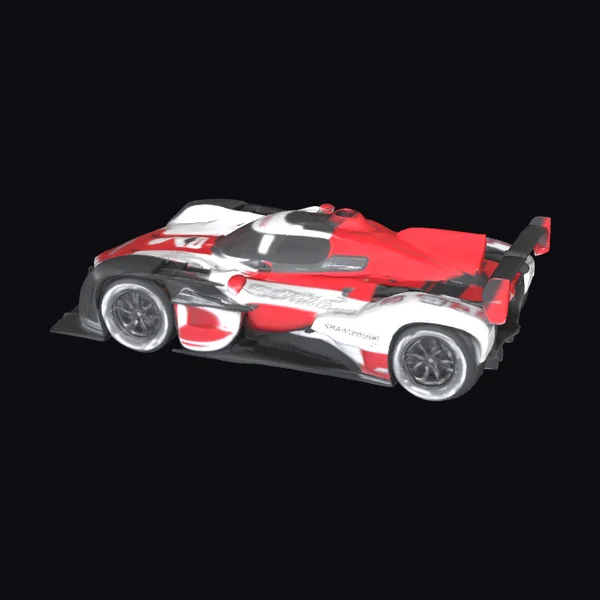 Red White Race Car