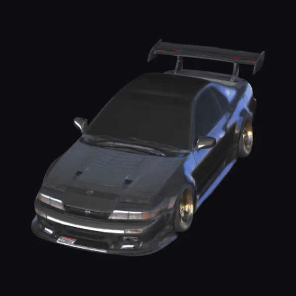 Black Nissan 180SX Widebody