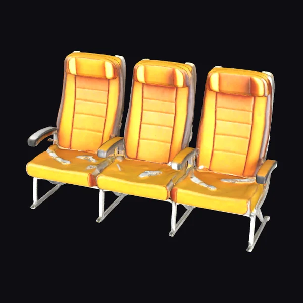 Yellow Airplane Seats