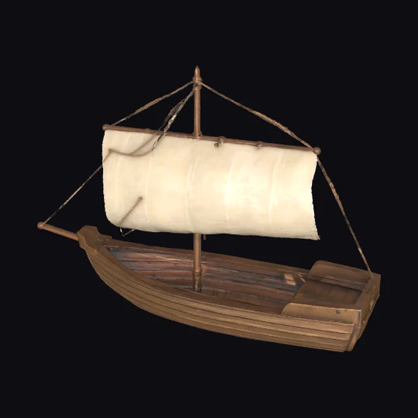 Wooden Sailing Boat Model