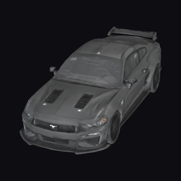 Black Mustang GT Car