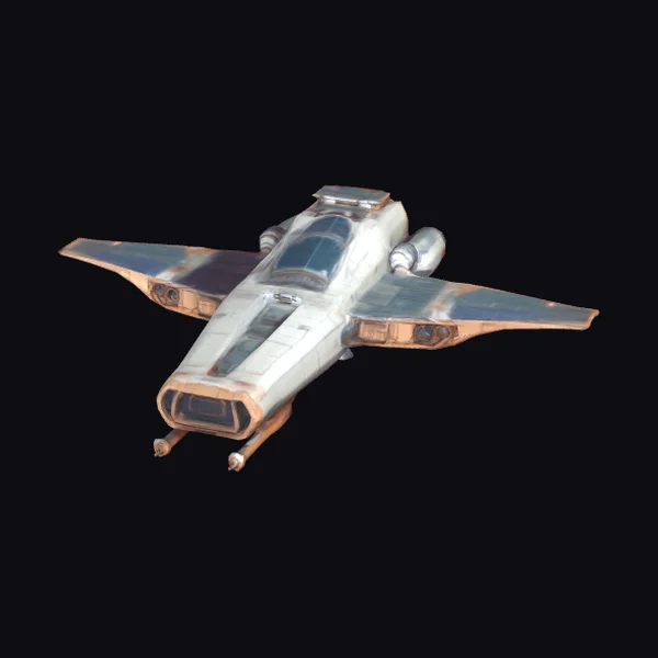 Retro Stylized Sci-Fi Fighter