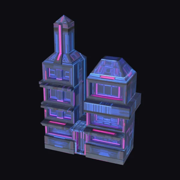 Neon City Tower Blocks
