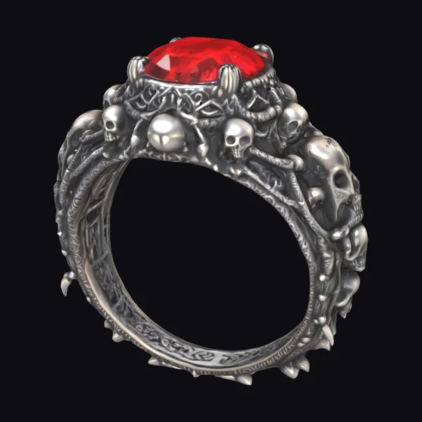 Gothic Skull Ring