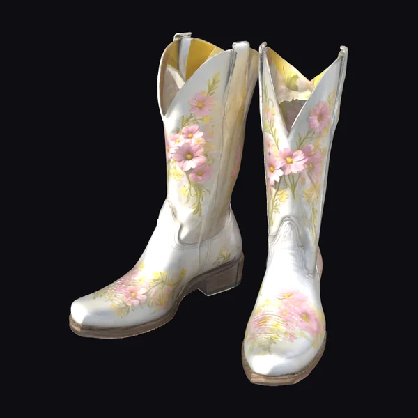 Pale Pink Cowboy Boots