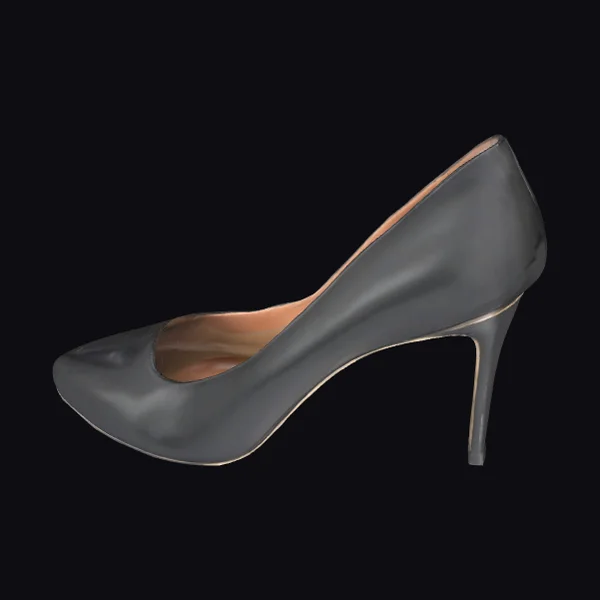 Gray High Heel Shoe