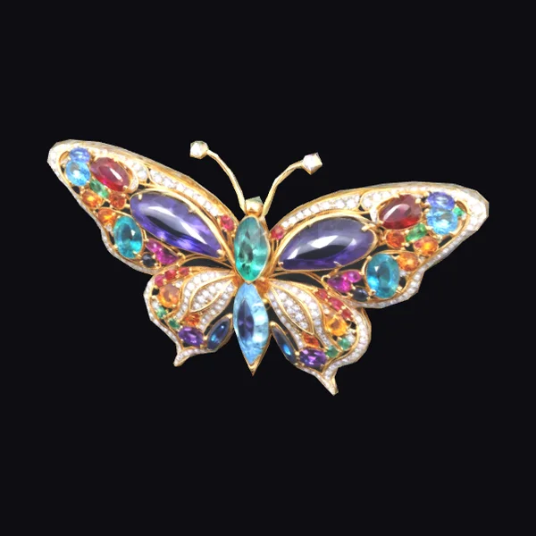Jewel Butterfly Brooch