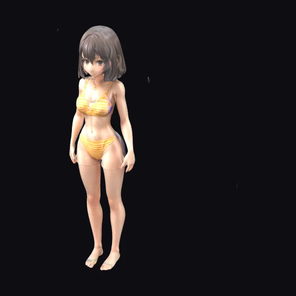 Anime Girl in Swimsuit