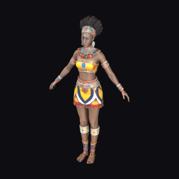 African Beaded Outfit