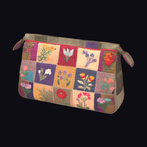 Floral Patchwork Pouch