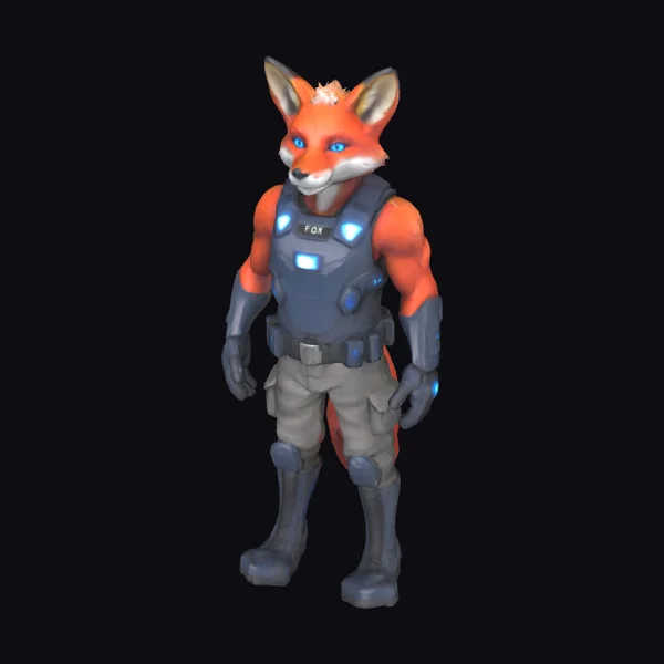 Red Fox Police Officer