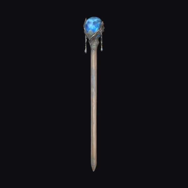 Ancient Blue Crystal Scepter