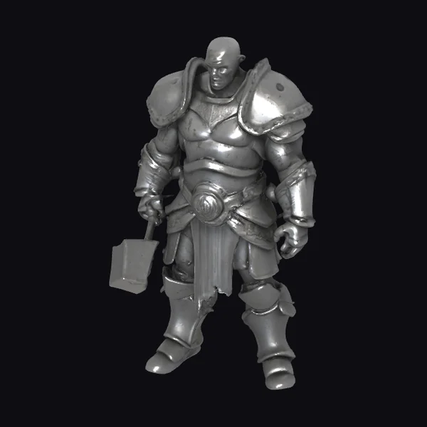 Warrior with Battle Hammer