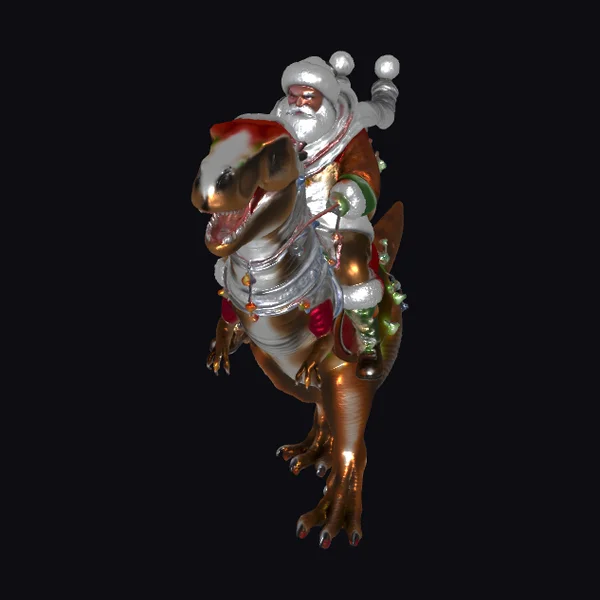 Santa on T-Rex