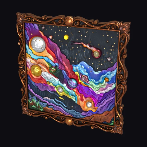 Carved Planetary Wall Art