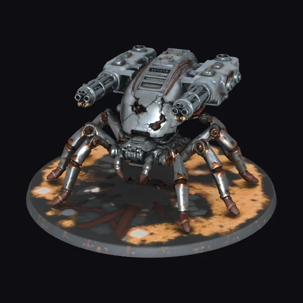 Battle Damaged Robot Spider