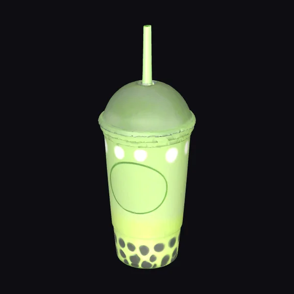 Macha Bubble Tea Cup