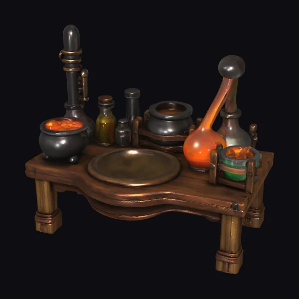 Alchemy Lab Equipment Setup