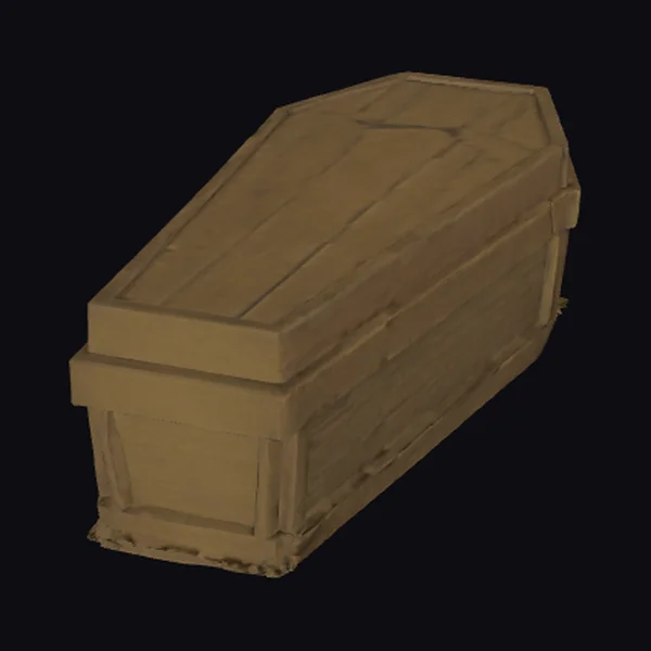 Wooden Coffin Box