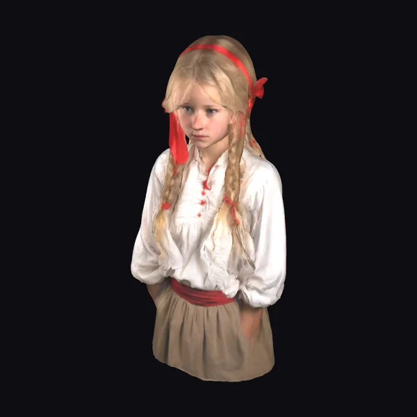 Young Peasant Girl Portrait