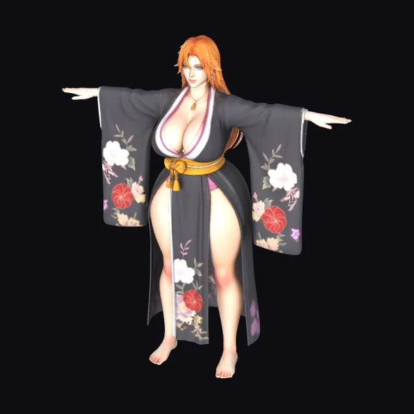 Woman in Kimono Pose