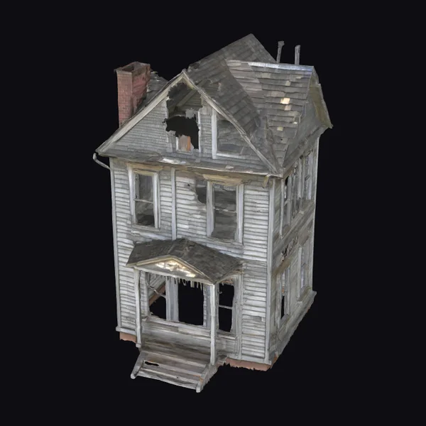 Abandoned Two Story House