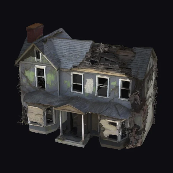 Abandoned Two Story House