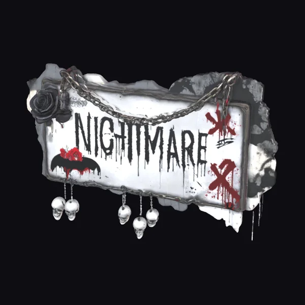 Bloody Nightmare Signboard