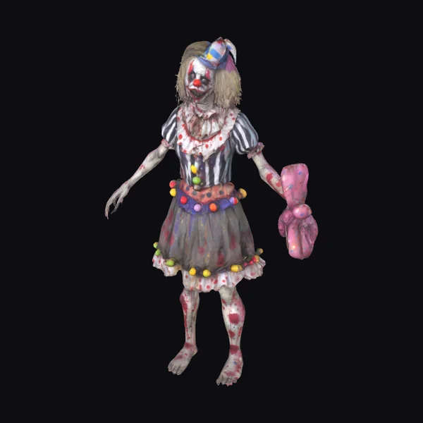 Zombie Clown with Balloon