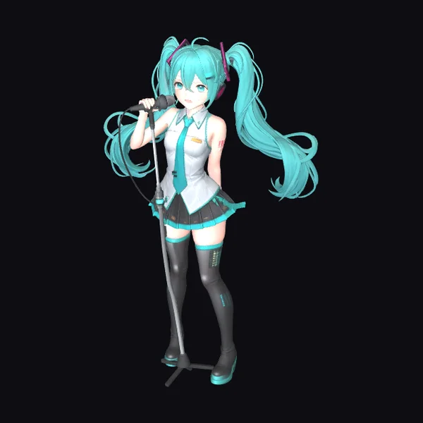 Girl with Microphone