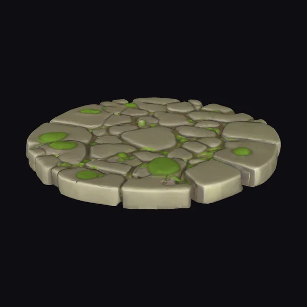 Worn Stone Floor Section