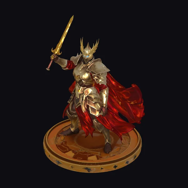 Golden Knight with Sword