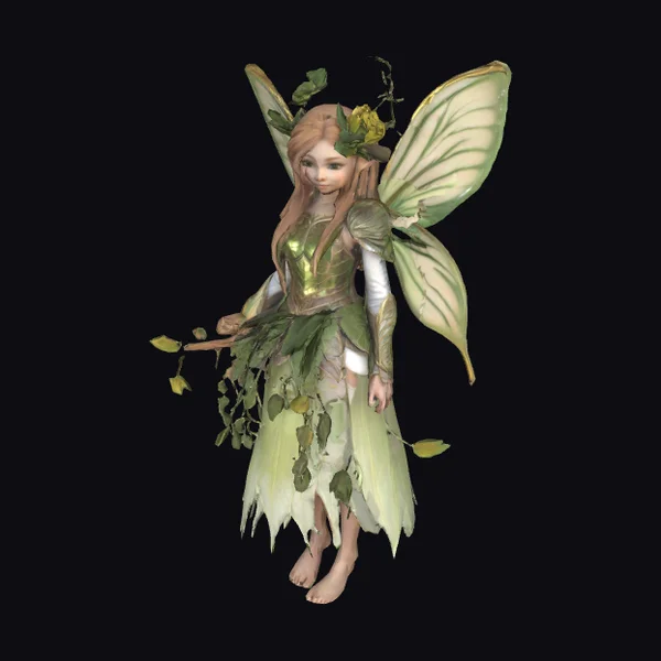 Green Leaf Fairy Warrior