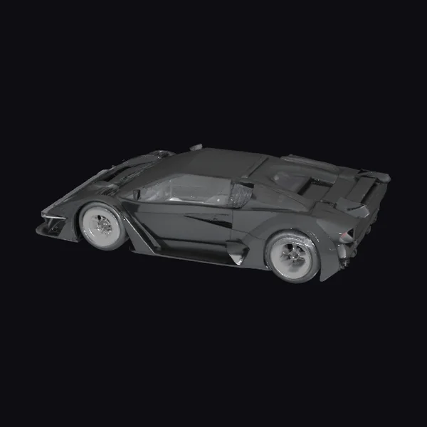 Black Supercar Model