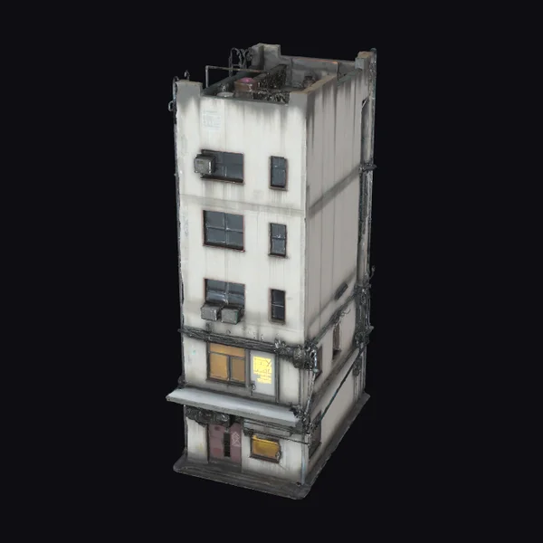 Cyberpunk Building Facade