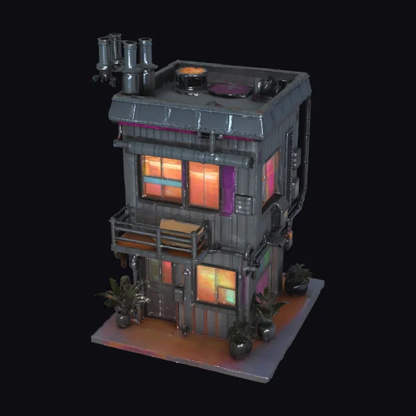Cyberpunk Building