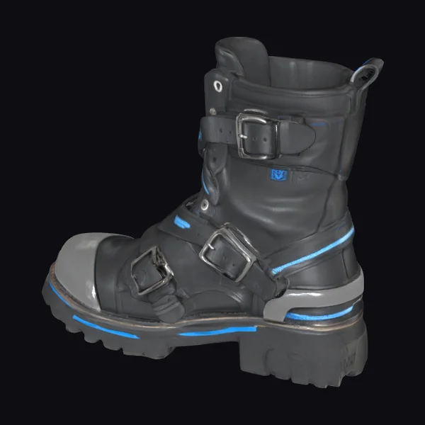 Cyberpunk Boot with Buckles