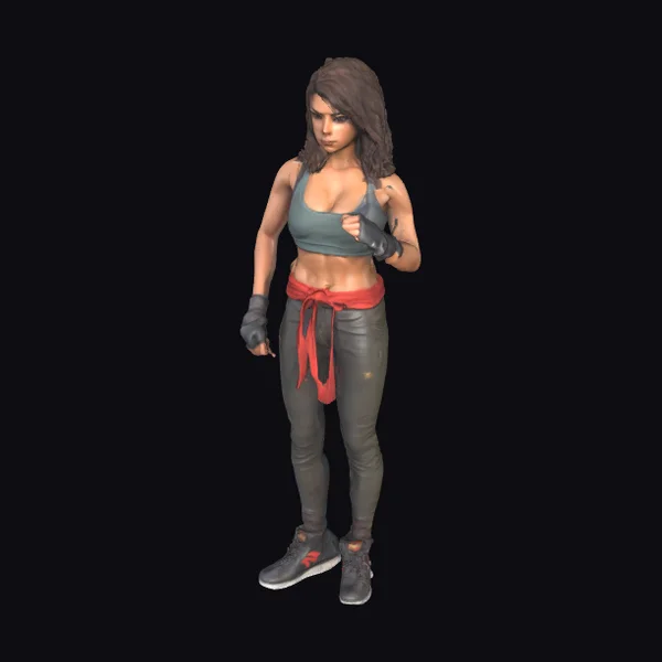 Young Female Fighter