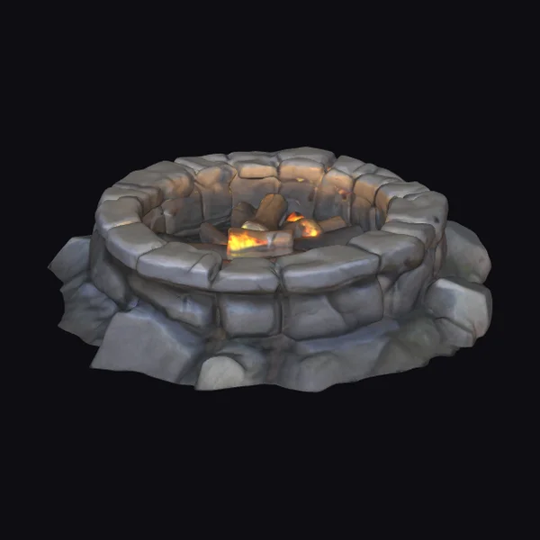 Rocky Stone Fire Pit