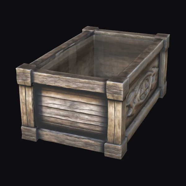 Rustic Wooden Water Trough